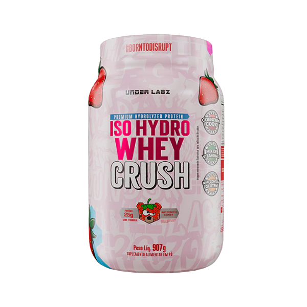Isohydro Whey Crush 907g Under Labz - Strawbear