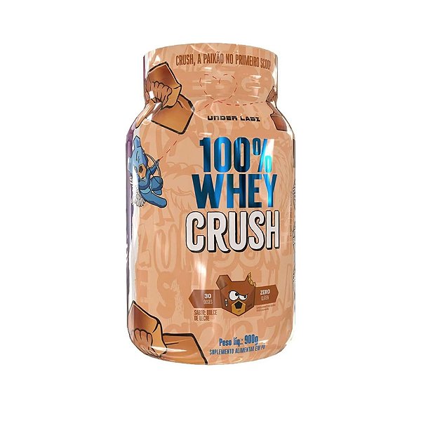 100% Whey Crush Pote 900g -Under Labz - Dulce de Lenche