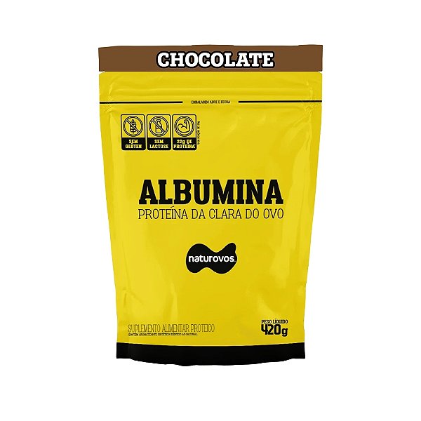 Albumina 420g Naturovos - Chocolate