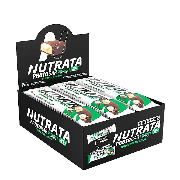 Protobar 70g Display Com 9un Nutrata - Coco