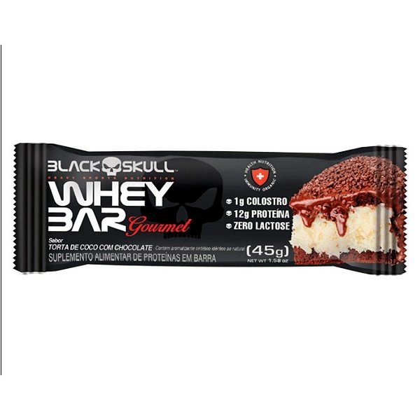 Foto de Whey Bar Torta De Coco C/ Choco 45G - Black Skull