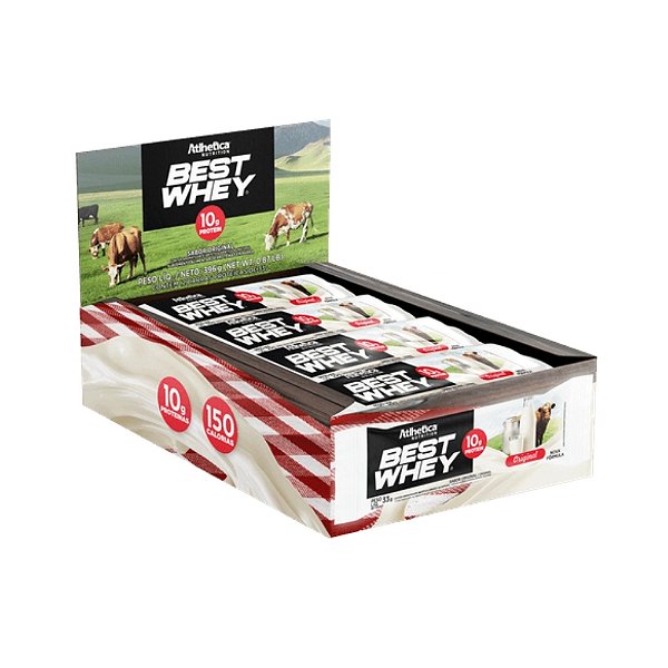 Best Whey Bar 33g Display Com 12un Atlhetica Nutrition - Original