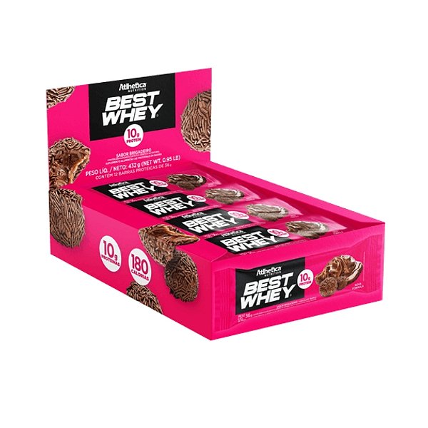 Best Whey Bar 33g Display Com 12un Atlhetica Nutrition - Brigadeiro