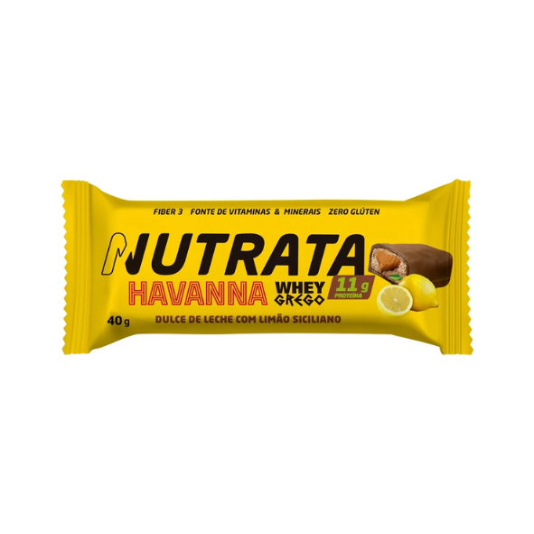 Whey Grego Bar 40g Havanna Nutrata - Limão Siciliano