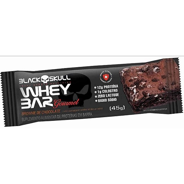 Whey Bar 45g Brownie De Chocolate Black Skull
