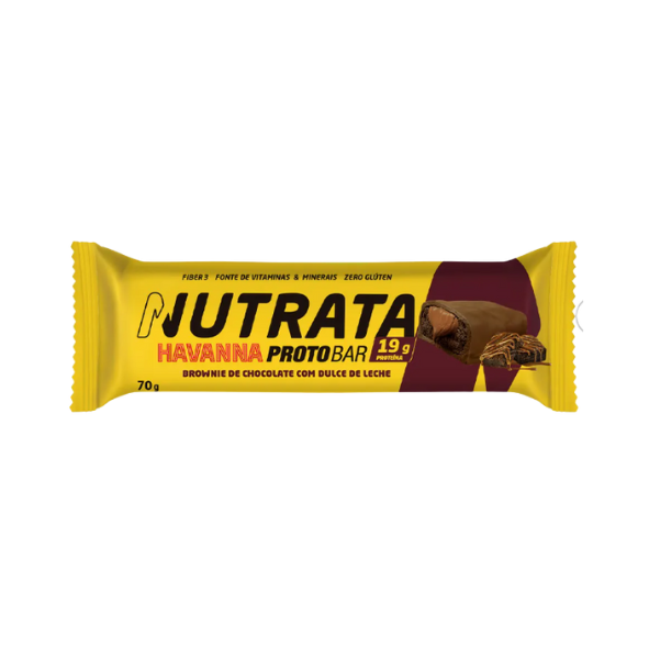 Protobar 70g Havanna Brownie De Chocolate Com Dulce De Leche Nutrata