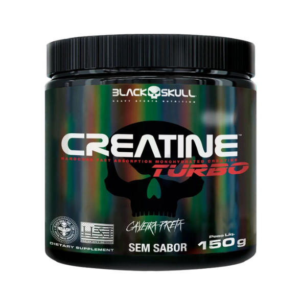 Foto de Creatina Turbo Pote Black Skull - 150g