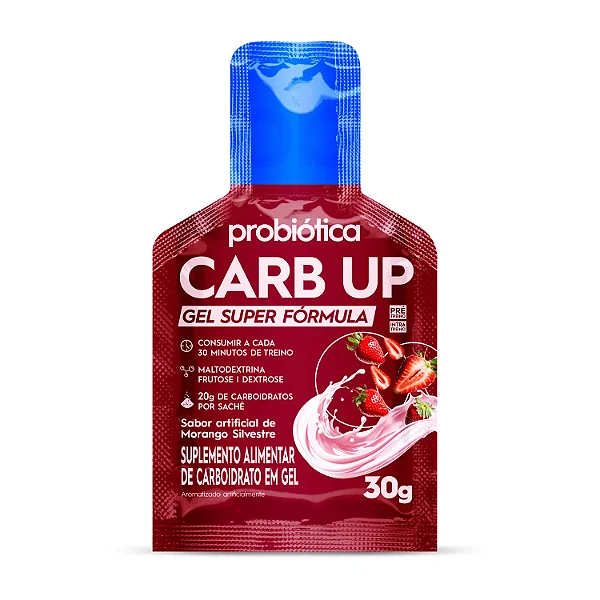 Carb Up Gel Super Formula Probiótica - Morango