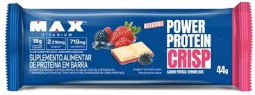 Foto de Power Protein Crisp 44g Max Titanium - Frutas Vermelhas