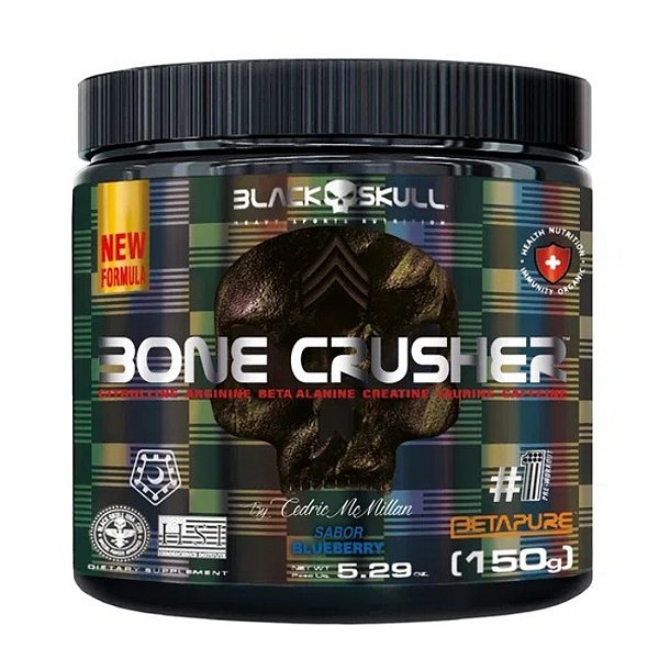 Bone Crusher 150g Black Skull - Blueberry