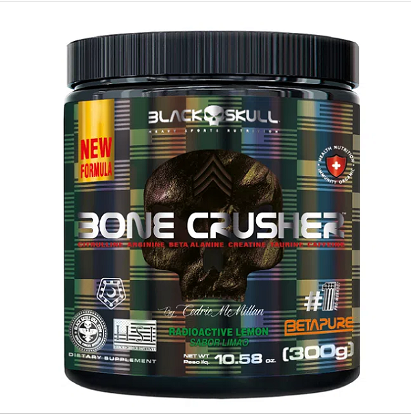 Bone Crusher 300g Black Skull - Lemon Radioactive