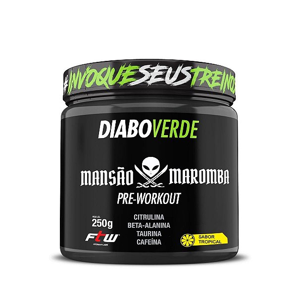 Diabo Verde #Pre-Workout Mansão Maromba 250G Tropical Ftw