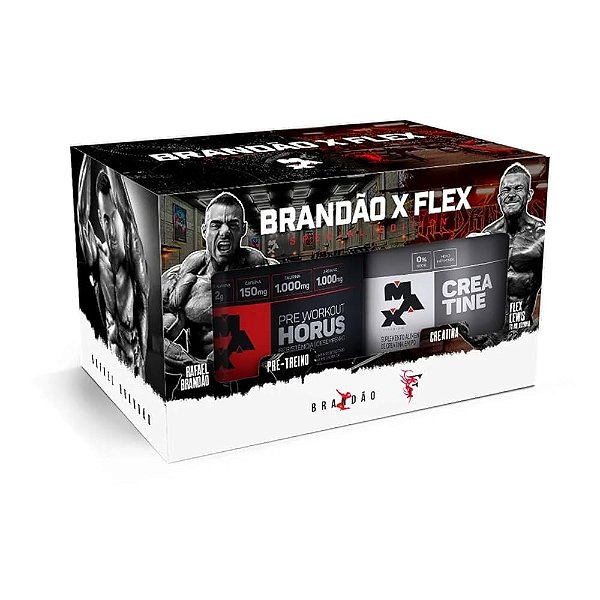 Promopack Brandão X Flex - Hórus Limão Yuzu + Creatina - Max Titanium