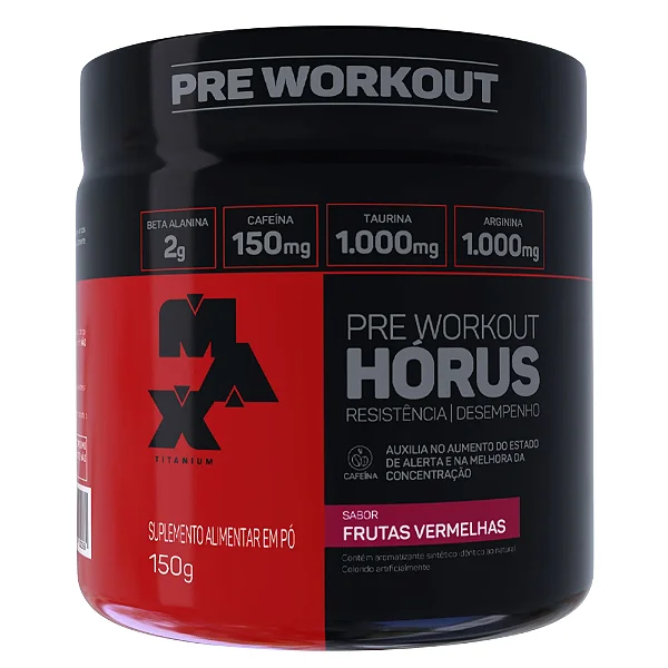 Foto de Pré Horus Pote 150g Max Titanium - Frutas Vermelhas