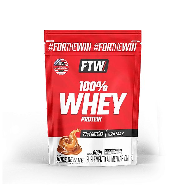 100% Whey Refil 900g Ftw - Doce De Leite