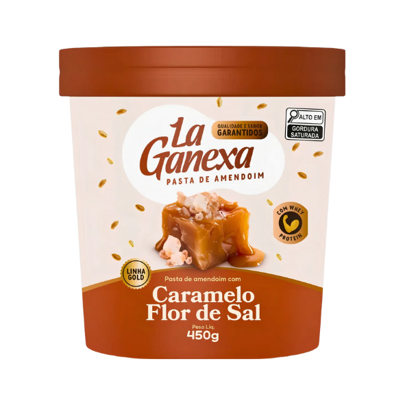Pasta Amendoim 450g - La Ganexa - Caramelo Salgado C/Flor de Sal