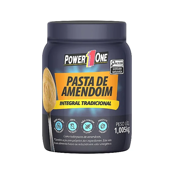 Foto de Pasta De Amendoim 1,005kg Power One - Tradicional