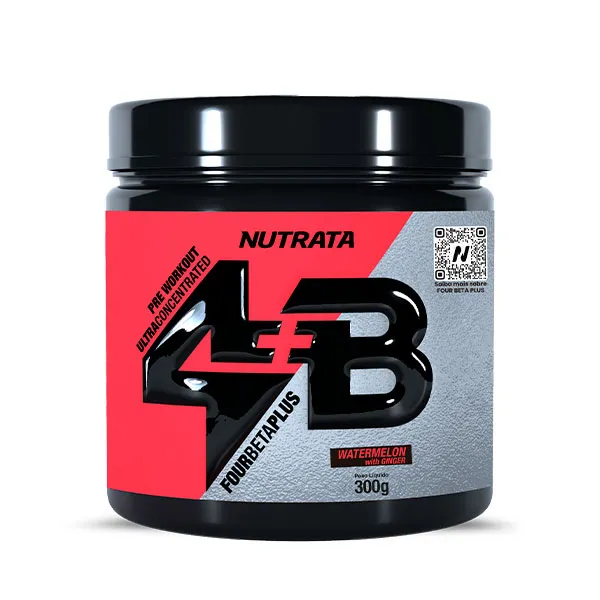 Pré Treino 4B Pote 300g Nutrata - Melancia Com Gengibre