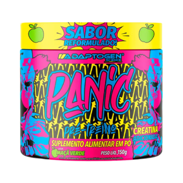 Panic Pre Workout 150g Adaptogen - Maça Verde