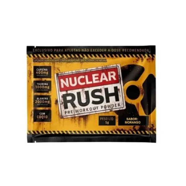 Foto de Nuclear Rush Sachês 5G Morango - Body Action