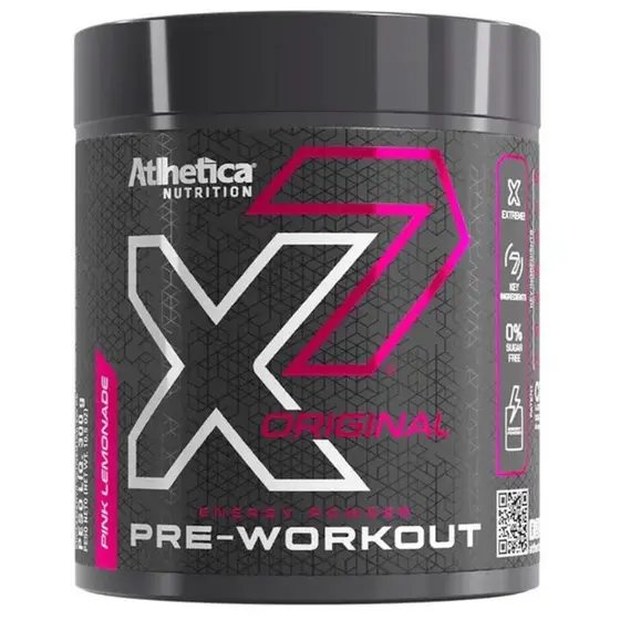 X7 Pre Workout 300g Atlhetica Nutrition - Frutas Vermelhas