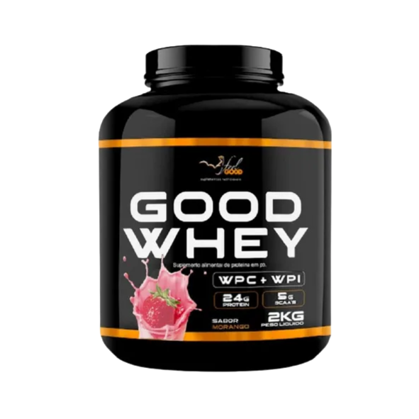 Good Whey WPC+WPI Pote 2kg Feel Good - Morango