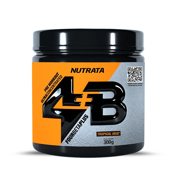 Pré Treino 4B Pote 300g Nutrata - Tropical Heat