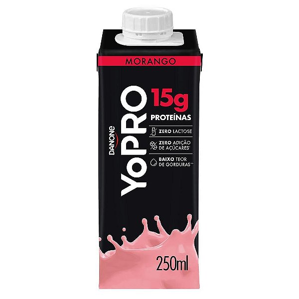 Yopro Whey Pronto 250ml Danone - Morango