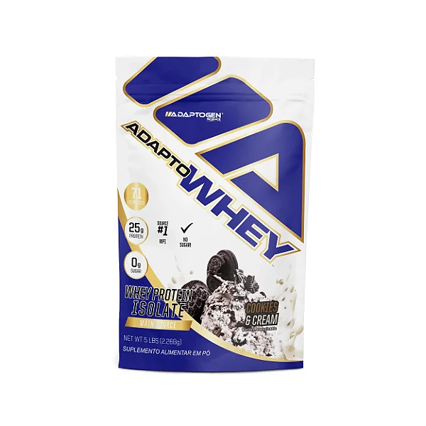 Adapto Whey Refil 2268g Adaptogen - Cookies e Cream