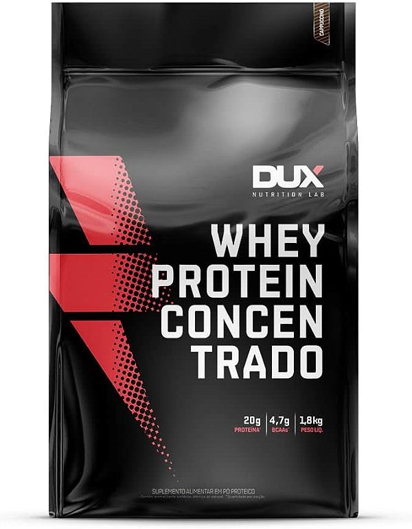 Whey Protein Concentrado Refil 1,8 Kg Dux Nutrition - Cappuccino