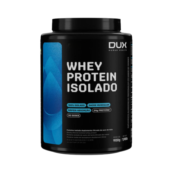 Whey Protein Isolado Pote 900g Dux Nutrition - Chocolate Branco