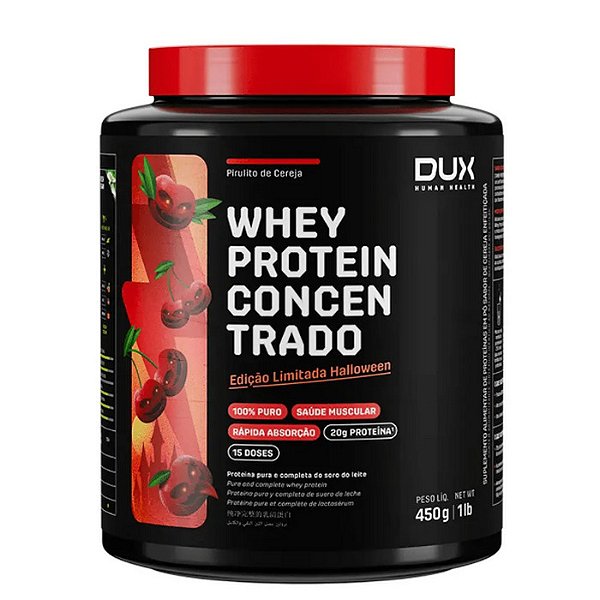 Whey Protein Concentrado 450g Dux Nutrition - Pirulito De Cereja