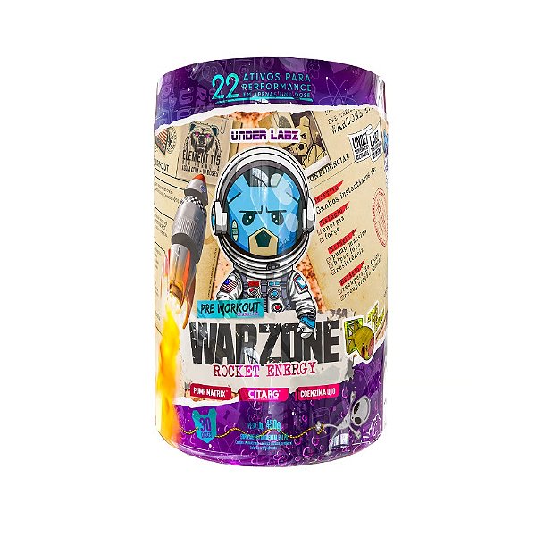 Warzone Rocket Energy 450g Under Labz - Atomic Pink Lemonade