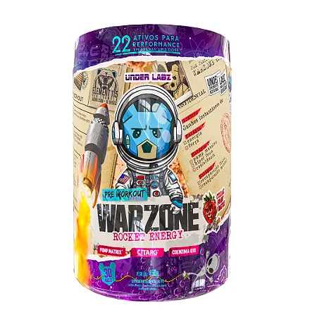 Warzone Rocket Energy 450g Under Labz - Cosmic Fruit Battle
