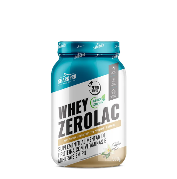 Whey ZeroLac 900g Pote Shark Pro - Baunilha
