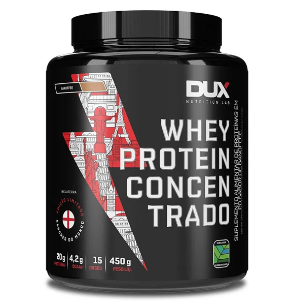 Whey Protein Concentrado 450g Dux Nutrition - Banoffe