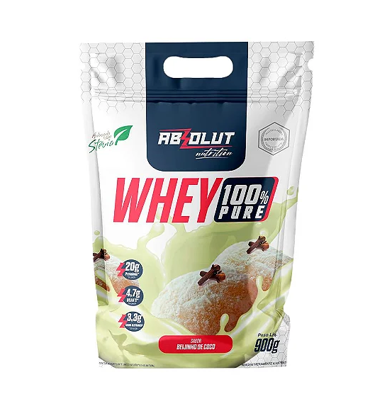 Foto de Whey Concentrado Refil 900g Absolut Nutrition - Beijinho