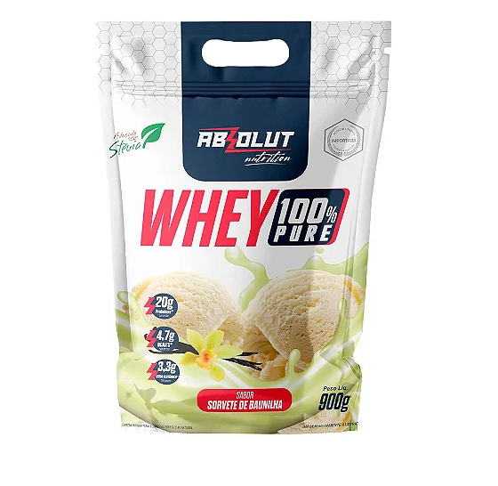 Foto de Whey Concentrado Refil 900g Absolut Nutrition - Baunilha