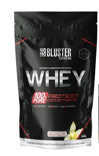 Whey Concentrado Refil 900g Bluster Nutrition - Baunilha