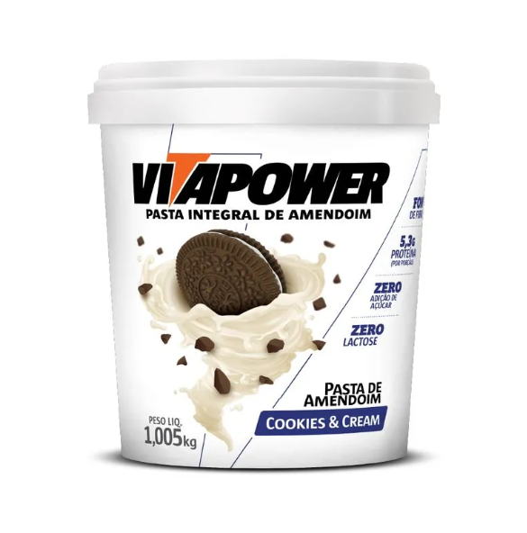 Pasta VitaPower Integral 1,005Kg Vitafor - Cookies Cream