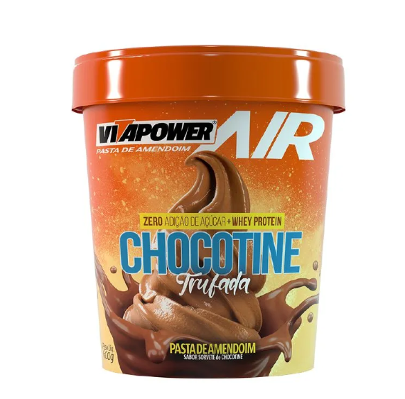 Pasta VitaPower Air Pote 600g Vitafor - Sorvete Chocotine Trufada