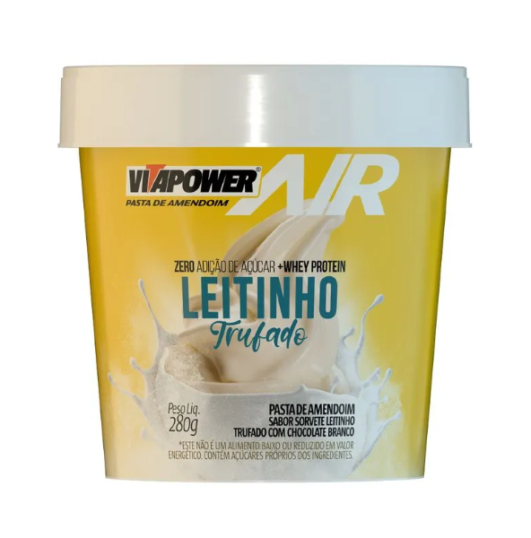 Pasta VitaPower Air Pote 280g Vitafor - Sorvete Leitinho