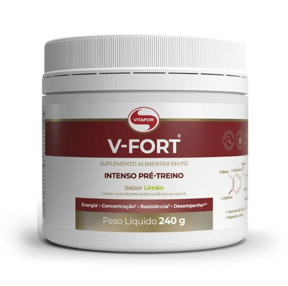 Pré Treino 240g Vitafor - Limão