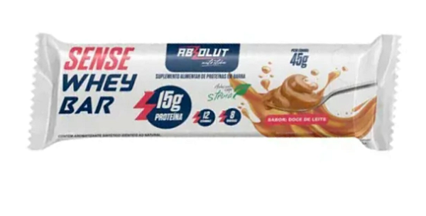 Sense Whey Bar 45g Doce De Leite Absolut Nutrition