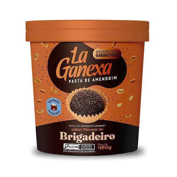 Pasta De Amendoim La Ganexa 1Kg - Brigadeiro