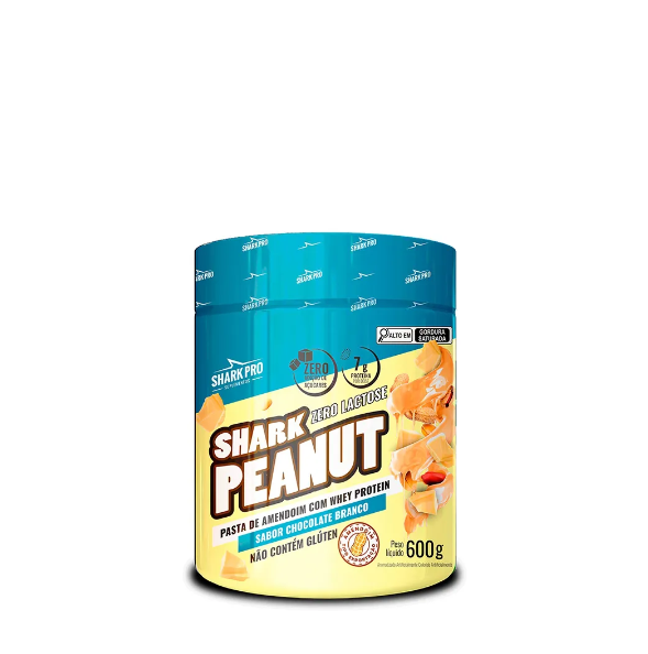Pasta De Amendoim Choc Branco -600Gr -Zero Lactose Shark Pro