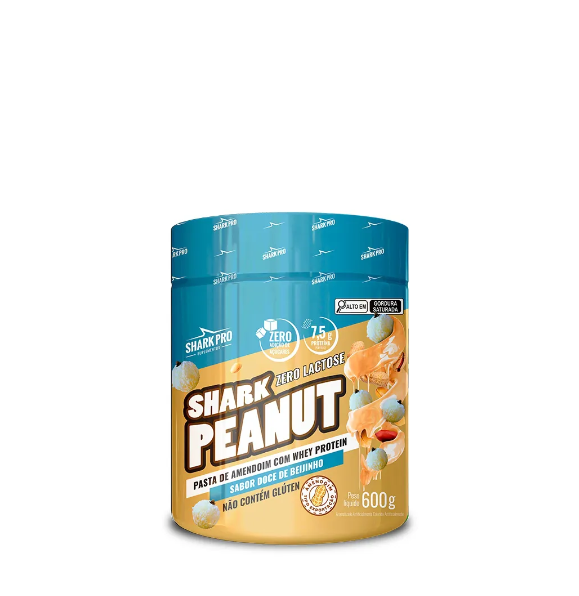 Foto de Pasta De Amendoim Beijinho - 600Gr Zero Lac Shark Pro