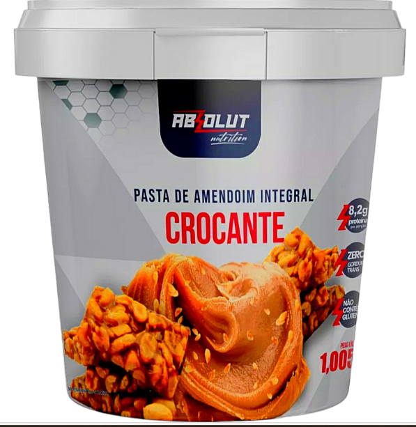 Pasta De Amendoim 1,005kg - Absolut Nutrition - Crocante