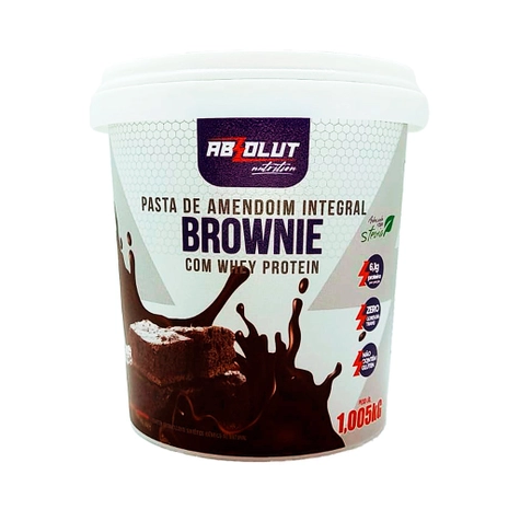 Pasta De Amendoim 1,005kg - Absolut Nutrition - Brownie