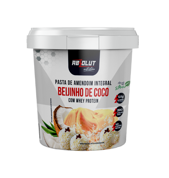 Pasta De Amendoim 1,005kg - Absolut Nutrition - Beijinho De Coco